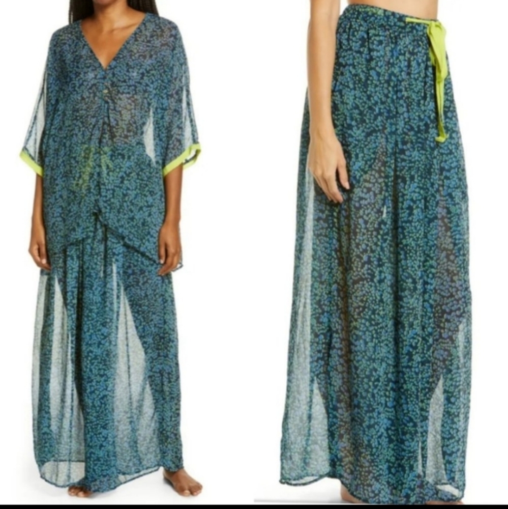 FREE PEOPLE - Intimately Navy Neon Green Combo